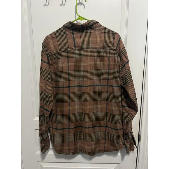 Long sleeve brown plaid Columbia shirt size L - Picture 2 of 4
